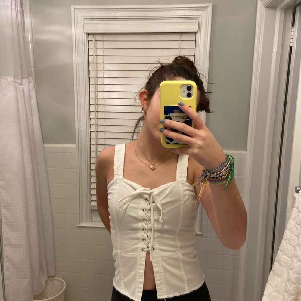 White Corset Top